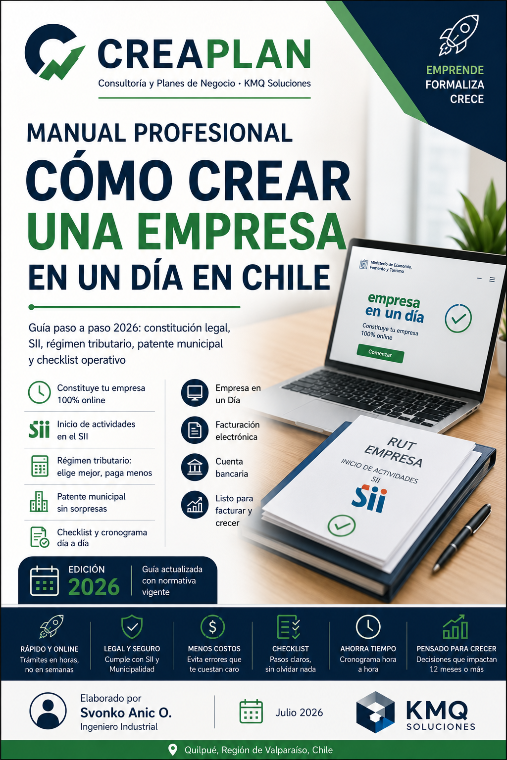 Manual para crear una empresa en un día en Chile a través del RES 2026