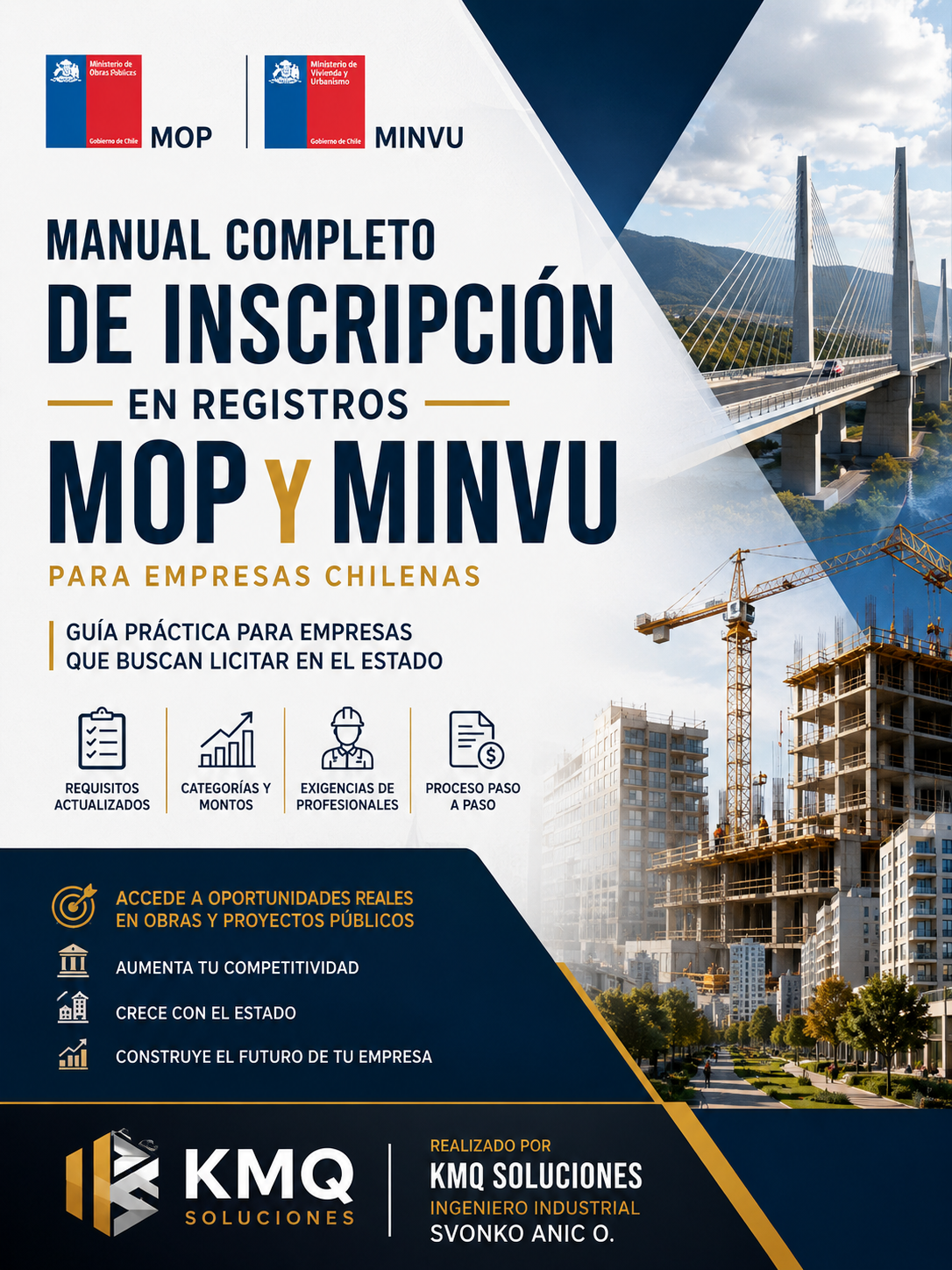 Manual para Inscribirse en Registros MOP y MINVU Chile